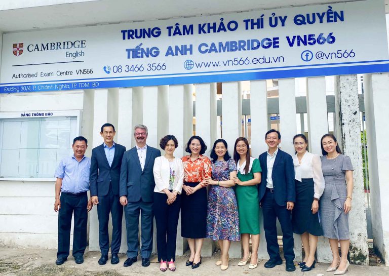 Đoàn công tác Cambridge hỗ trợ Sở Giáo dục và Đào tạo Bình Dương chuẩn bị cho Kỳ thi tiếng Anh Cambridge đầu tiên