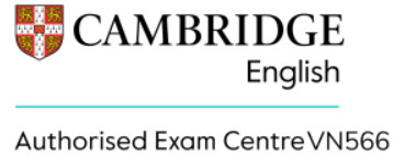 TRUNG TÂM KHẢO THÍ ỦY QUYỀN TIẾNG ANH CAMBRIDGE VN566